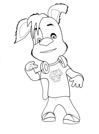 Раскраска дружок Барбоскин