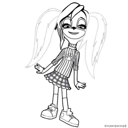 Роза Барбоскина разукрашка