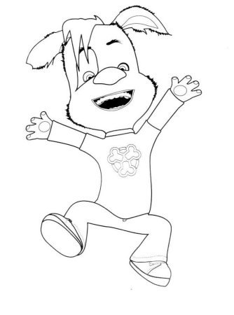 Раскраска дружок Барбоскин