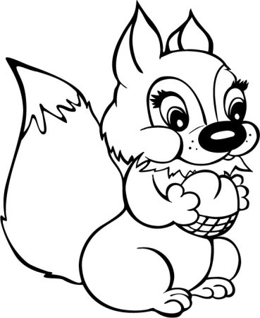 Заяц раскраска для малышей