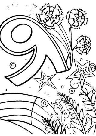 Рисунок ко Дню Победы для раскрашивания