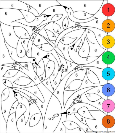 Раскраска по цифрам