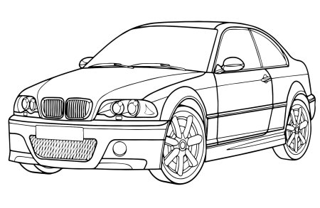 Раскраска BMW m5 f90