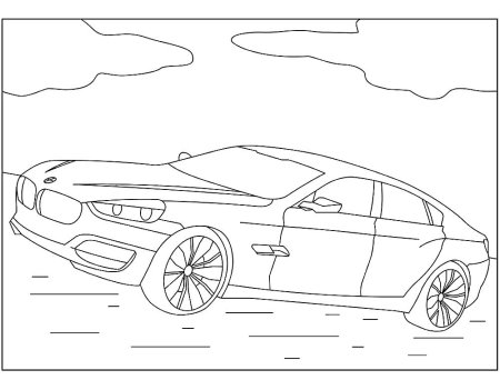 Раскраски для мальчиков BMW i8