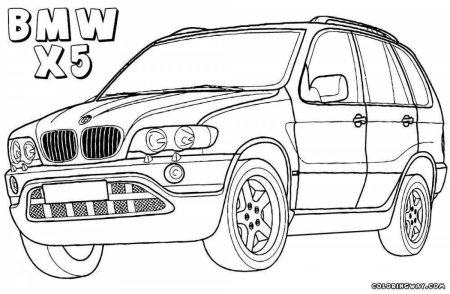 Раскраска БМВ х5 рестайл