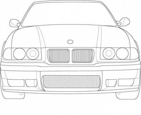 BMW e39 рисунок