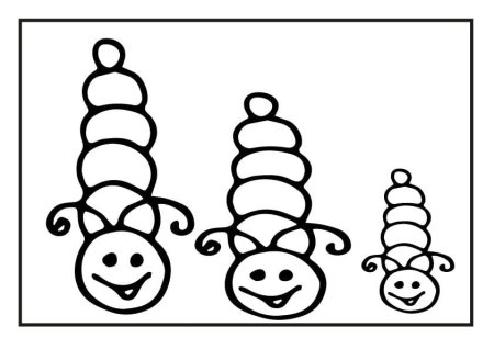 Caterpillar face Printable Template
