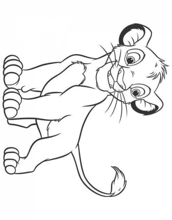 Король Лев Каин раскраска