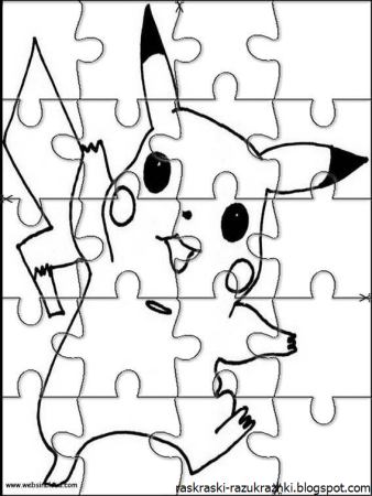 Пазл раскраска для детей