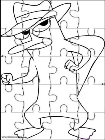 Пазл раскраска