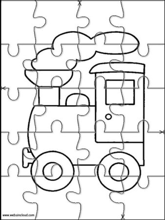 Разукрашки пазлы