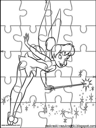 Пазл раскраска для детей