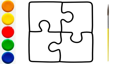 Пазлы раскраска большие