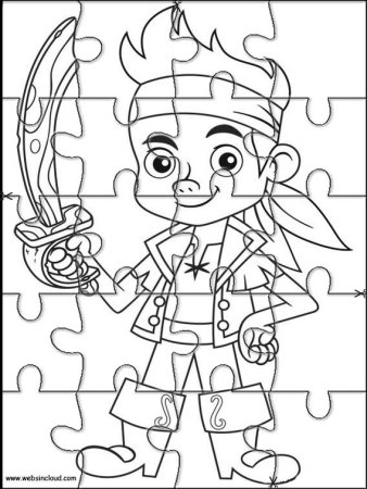 Пазл раскраска для детей