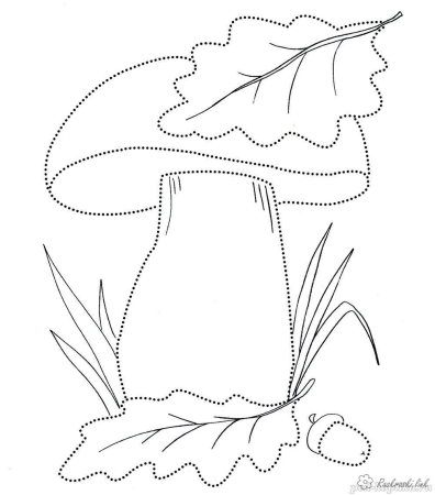 Раскраска девушка осень