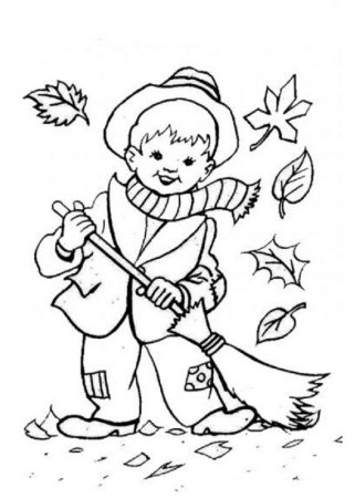 Осенние раскраски для малышей