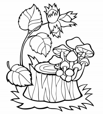 Осенние раскраски для ДОУ