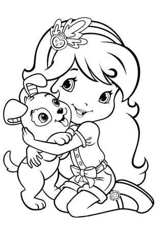 Шарлотка земляяничка раскраска подруги