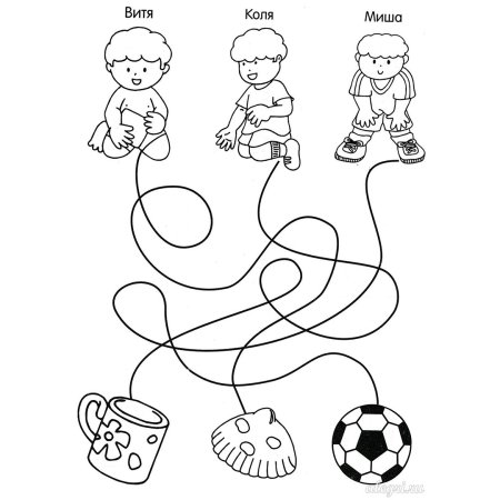 Задания для дошкольников распутай нитки