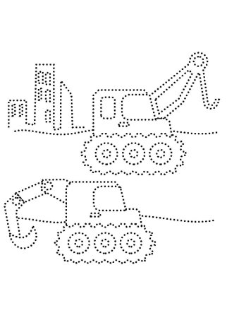 Рисование по точкам для детей