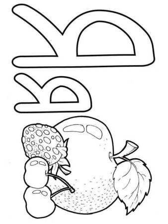 Буквы для раскрашивания для детей