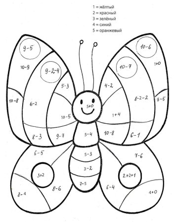 Раскраска математика для дошкольников