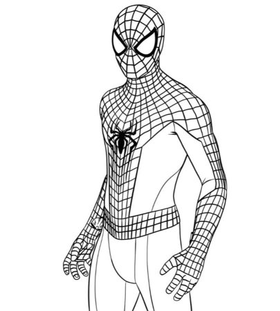Человек-паук 2021 раскраска