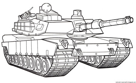 Раскраска танк т 90