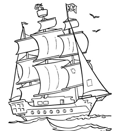 Парусник раскраска