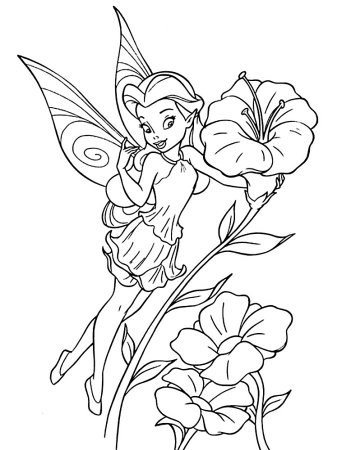 Раскраски для девочек феи