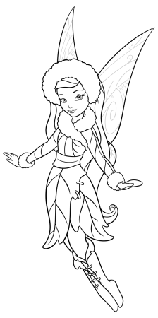 Раскраска феи Динь Розетта