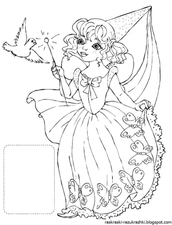 Фея Динь Динь раскраска