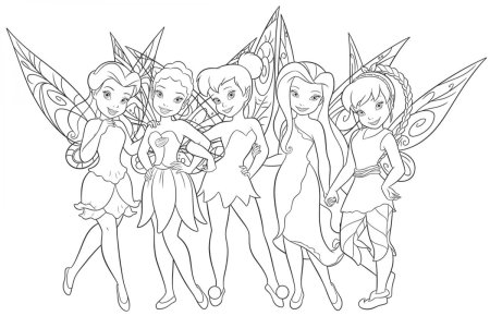 Раскраска феи феиринки