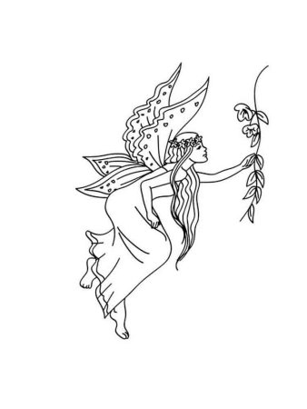 Фея Розетта раскраска