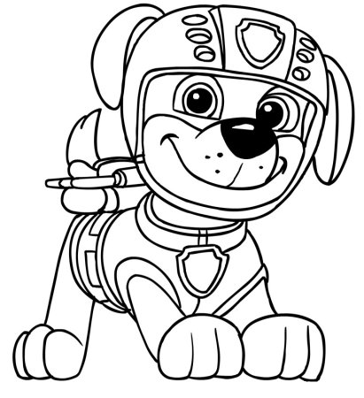 Zuma Paw Patrol Coloring