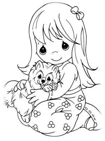 Раскраски для девочек Зайка