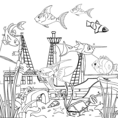 Подводное царство раскраски для детей