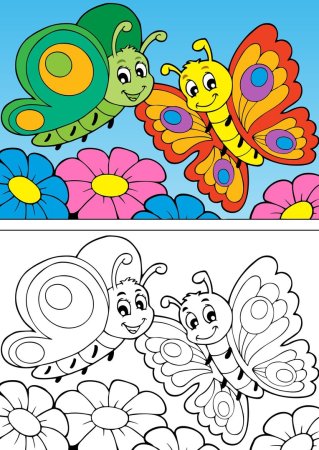 Раскрась по образцу для детей