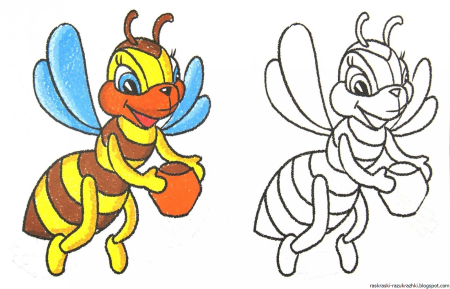 Цветные раскраски для детей