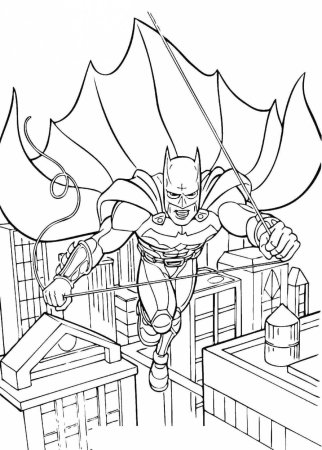 Разукрашки для мальчиков Бэтмен