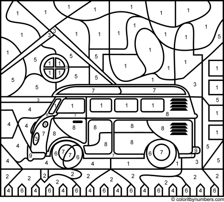 Раскраски для мальчиков по номеркам