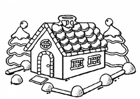 Раскраска. Домики