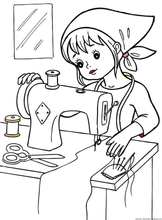 Профессии раскраски для детей