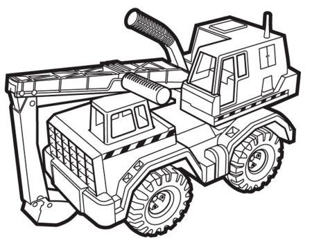 Раскраска строительная техника