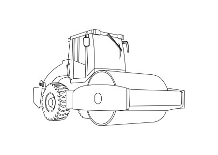 Раскраска строительная техника