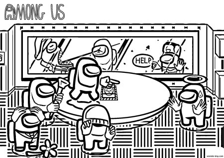 Раскраски амонг АС игра
