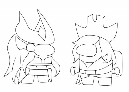 Раскраска амонг АС из игры