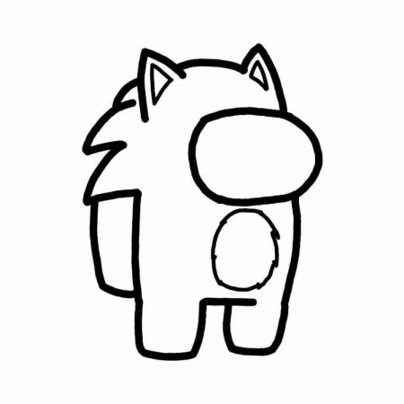 Раскраска амонг АС Соник