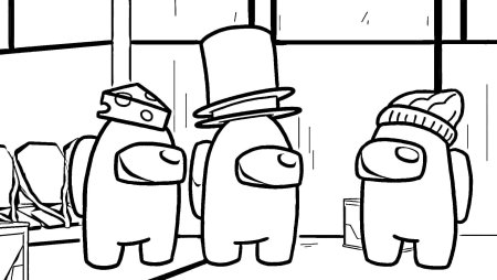 Раскраски амонг АС предатель