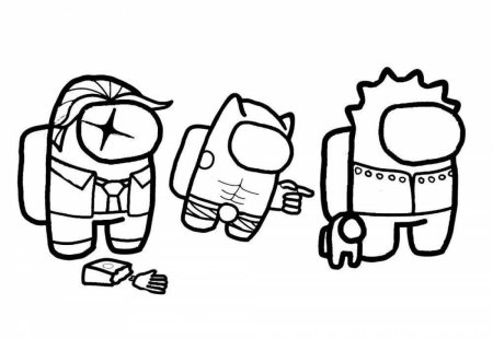 Раскраска амонг АС